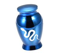 PLCPDM Urna Crematoria Commemorativa per Cani Gatti Modello Serpente Contenitore Impermeabile per Ceneri Animali Domestici con Coperchio per Visualizzare I Ricordi Regalo Commemorativo per La