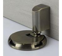 Pleasant Door Stop Stopper - Heavy Duty Door Wedge Stopper, Punch-Free, Non-magnetic, Windproof, And Automatic Door Stopper, Silent & Secure Mechanical Stopper for Home Office Doors (Copper)