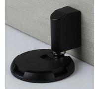 Pleasant Door Stop Stopper - Heavy Duty Door Wedge Stopper, Punch-Free, Non-magnetic, Windproof, And Automatic Door Stopper, Silent & Secure Mechanical Stopper for Home Office Doors (Black)