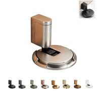 Pleasantk Door Wedge, Magnetic Door Stopper Wedge, Punch Free Invisible, Windproof & Silent Secure Adjustable Height for 0.39-0.79 in Doors Seams (silver)