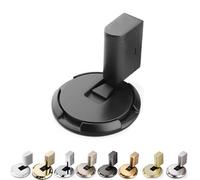 Pleasantk Door Wedge Stopper, 2025 New Door Wedge Stopper, Statisticsing Door Stopper Wedge with Adjustable Height, No-Drill Installation (Black)
