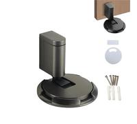 Pleasantk Door Wedge Stopper,2025 New Magnetic Windproof Door Stopper Wedge,Punch-Free Mechanical Silent Floor Door Stop,Adjustable Height,with Tape & Screws,for Home Office Doors (grey)