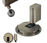 Pleasantk Door Wedge Stopper, Adjustable Magnetic Silent Door Stopper Wedge, No-Drill Installation, Windproof, Silent & Secure Mechanical Doors Stoppers (Retro,4Pcs)