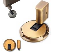 Pleasantk Door Wedge Stopper, Adjustable Magnetic Silent Door Stopper Wedge, No-Drill Installation, Windproof, Silent & Secure Mechanical Doors Stoppers (Golden*A,2Pcs)