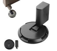 Pleasantk Door Wedge Stopper, Adjustable Magnetic Silent Door Stopper Wedge, No-Drill Installation, Windproof, Silent & Secure Mechanical Doors Stoppers (Black,4Pcs)