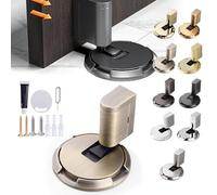 Pleasantk Door Wedge Stopper, Door Stopper Alarm Wedge, Door Stopper Wedges, Mechanical Door Stopper No-Drill Installation Windproof & Silent Secure Adjustable Height (Brushed)