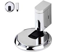 Pleasantk Door Wedge Stopper, Door Wedge Stopper, Statisticsing Door Stopper Wedge with Adjustable Height, No-Drill Installation, Silent & Secure Mechanical Stopper for Home Office Doors (Silver1)