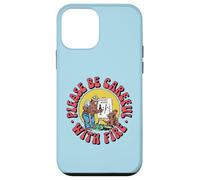 Please Be Careful With Fire Smokey Bear Vintage Sketch Custodia per iPhone 12 mini