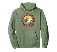 Please Be Careful with Fire Smokey Bear Vintage Sketch Felpa con Cappuccio
