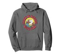 Please Be Careful with Fire Smokey Bear Vintage Sketch Felpa con Cappuccio