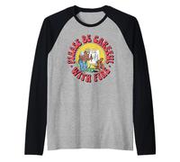 Please Be Careful with Fire Smokey Bear Vintage Sketch Maglia con Maniche Raglan