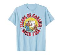 Please Be Careful with Fire Smokey Bear Vintage Sketch Maglietta