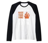 Please Do Not Raise Your Hand Speak To Me Sarcastic Funny Maglia con Maniche Raglan