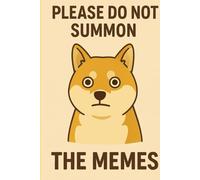 Please Do Not Summon the Memes - Funny Notebook: Grid Paper Journal | 110 Pages | Hilarious Meme Gift for Friends, Students & Coworkers