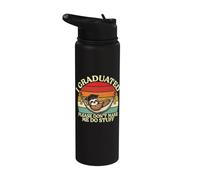 Please Don't Make Me Do Stuff, divertente pigro bradipo laurea Stainless Steel Insulated Water Bottle