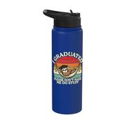 Please Don't Make Me Do Stuff, divertente pigro bradipo laurea Stainless Steel Insulated Water Bottle