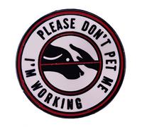 Please Don't Pet Me I'm Working Spilla Segnale di Guida Cani Distintivo Riscaldamento Parole Smalto Spilla per Vestiti Scuola Decorazione, Metallo, lega.