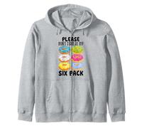 Please Don't Stare At My Six Pack Felpa con Cappuccio