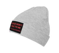 Please Don't Talk To Me Donna Uomo Beanie Cappello Morbido Berretto Invernale Flessibile Berretto per Ciclismo Bici Moto
