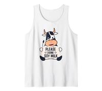 Please Drink Soy Milk A Base Vegetale Latte Vegano Canotta