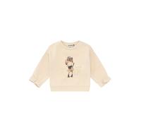 Please felpa bambina con stampa beige 5a