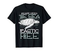 Please Keep the Sea Plastic Free Shirt Sea Lover Maglietta