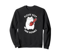 Please Keep Your Distance social tees For Introverts Funny Felpa