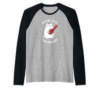 Please Keep Your Distance social tees For Introverts Funny Maglia con Maniche Raglan