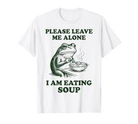 Please Leave Me Alone I Am Eating Soup Frog Maglietta