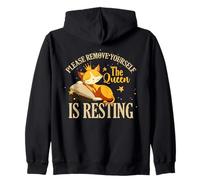 Please remove yourself the queen is resting Felpa con Cappuccio