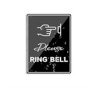 Please Ring Bell segno segno per porta plastica acrilica decorazione della stanza segni interni ed esterni per casa ufficio lavoro 15,2 x 20,3 cm