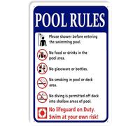 Please Shower Before Entering The Swimming Pool Warning Cartello In Metallo Impermeabile Targa In Metallo Decorazione Targhe In Latta Per Esterno Garage Parete 20X30Cm