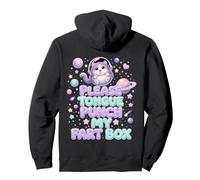 Please Tongue Punch My Fart Box Space Cat Felpa con Cappuccio