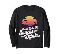 Please Wake Me For Snacks And Drinks Cozy Nap Sleep |---- Maglia a Manica