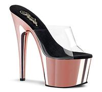 Pleaser ADORE-701 Clr/Rose Gold Chrome UK 8 (EU 41)