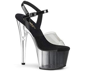 Pleaser ADORE-708T-1 Fumo-Blk/Blk-Clr Ombre