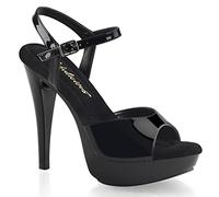 Pleaser Cocktail-509, Sandali Aperti Donna, Nero, 37 EU