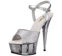 Pleaser DELIGHT-609-5G Slv Gltr/Slv Gltr UK 5 (EU 38)