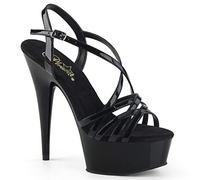 Pleaser DELIGHT-613 Blk Pat/Blk UK 11 (EU 44)