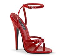 Pleaser Domina-108 Red Pat 46