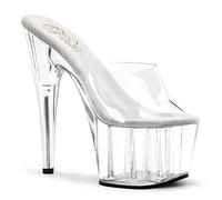 Pleaser Adore-701, Plateau Donna, Trasparente Clr Clr, 37 EU