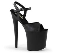 Pleaser Donna Flamingo-809 Vassoio, Nero Blk Faux Leather Blk, 38 EU