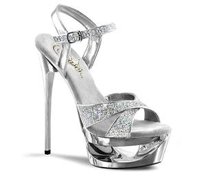 Pleaser ECLIPSE-619G Slv Multi Gltr/Slv Chrome UK 3 (EU 36)