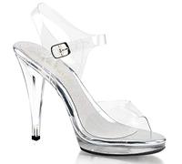 Pleaser - Fla408/C/M, Sandali da Donna, (Transparent (Clear)), 35