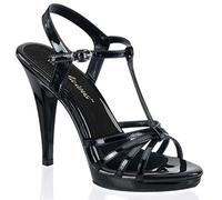 Pleaser - Flair-420, T Tacchi da Donna, Nero (Blk/Blk), 41