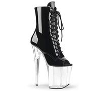 Pleaser FLAMINGO-1021 Blk Pat/Clr UK 3 (EU 36)