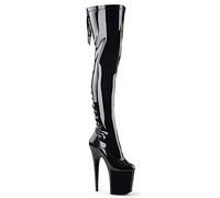 Pleaser FLAMINGO-3063 Blk STR Pat/Blk UK 6 (EU 39)