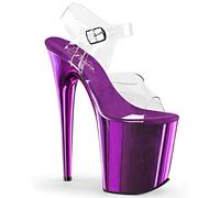 Pleaser FLAMINGO-808 Clr/Purple Chrome UK 4 (EU 37)