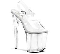 Pleaser Flamingo-808, Plateau Donna, Trasparente Trasparente Clr Clr, 36 EU