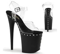 Pleaser FLAMINGO-808ABLS Clr/Blk Matte UK 4 (EU 37)